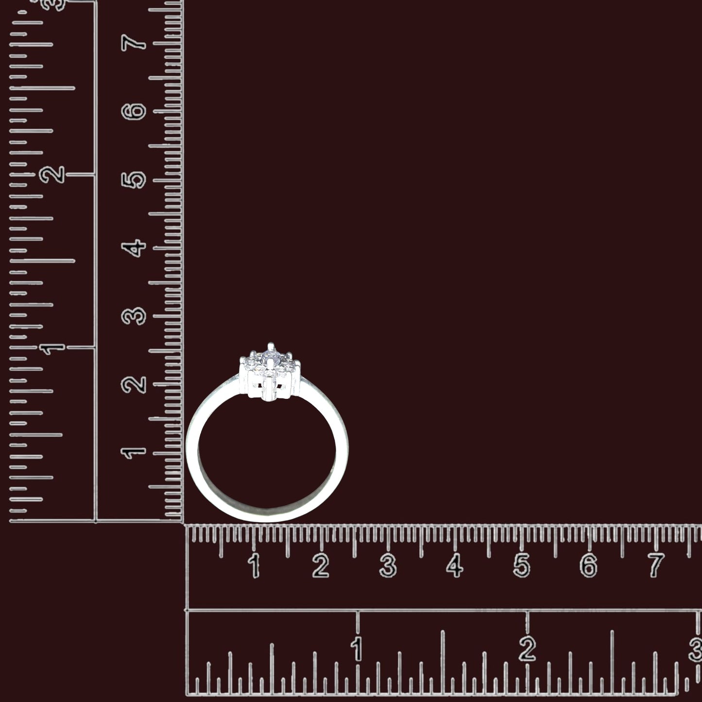 Marquise Cluster Bloom Ladies Ring
