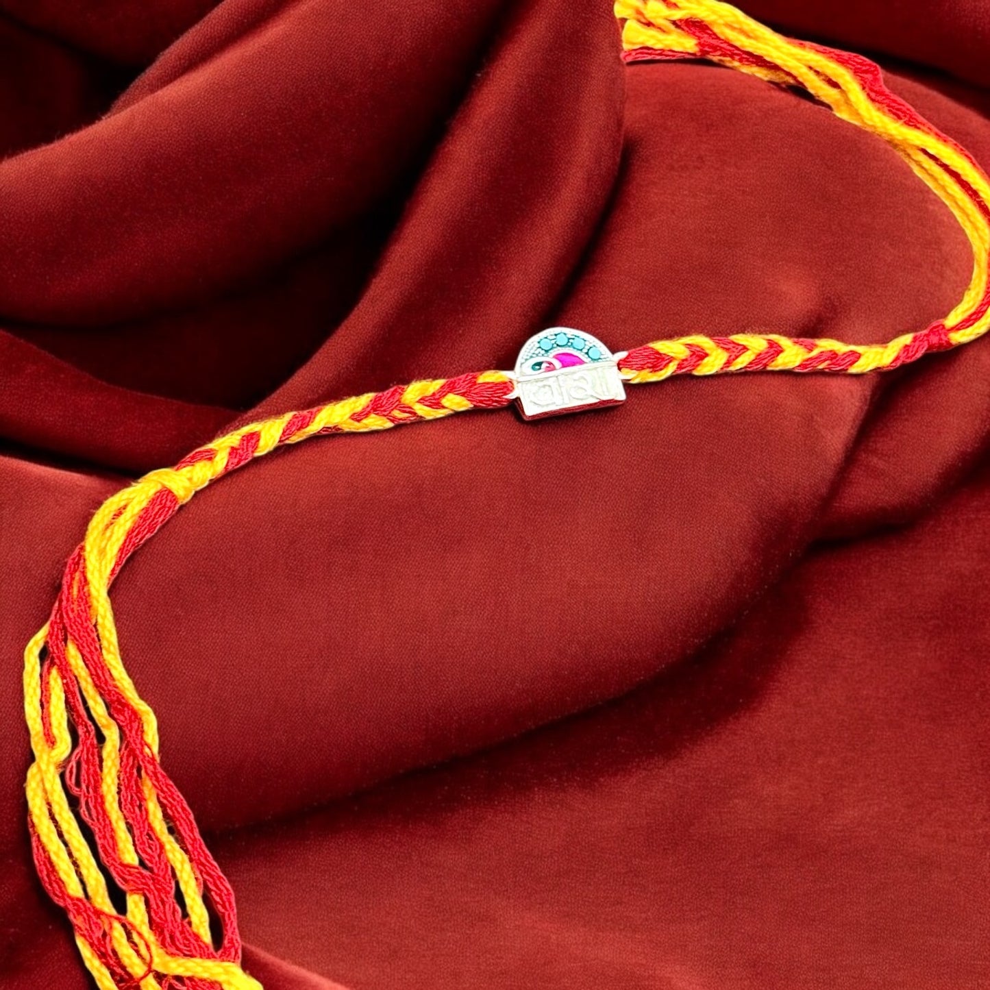 Traditional Silver Rakhi