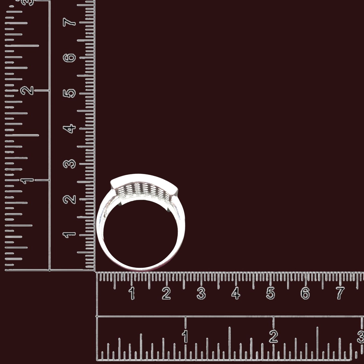 Majestic CZ Frame Gents Ring