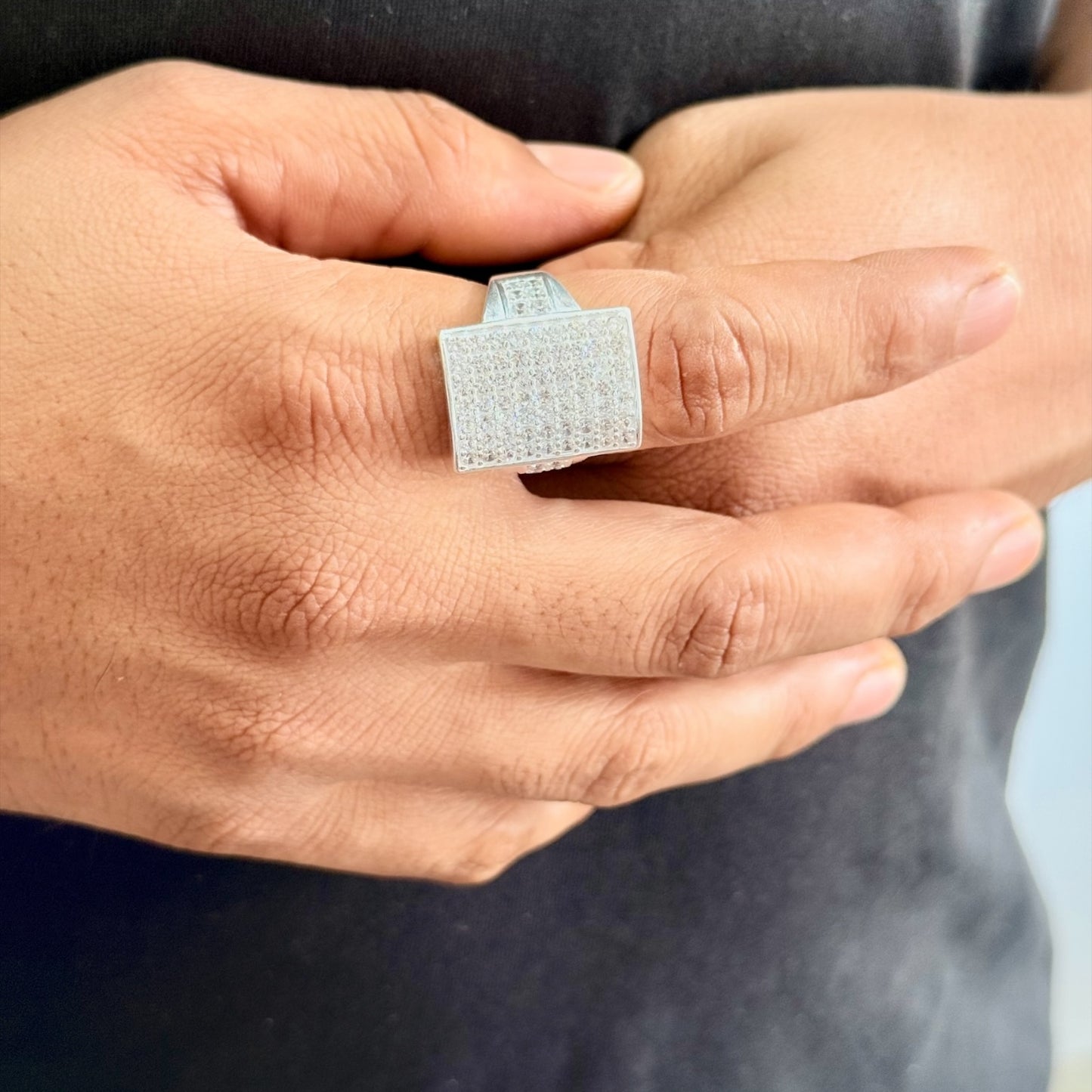 Majestic CZ Frame Gents Ring