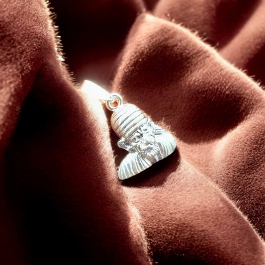 Sai Baba Silver Bust Pendant – Faith, Hope & Divine Presence