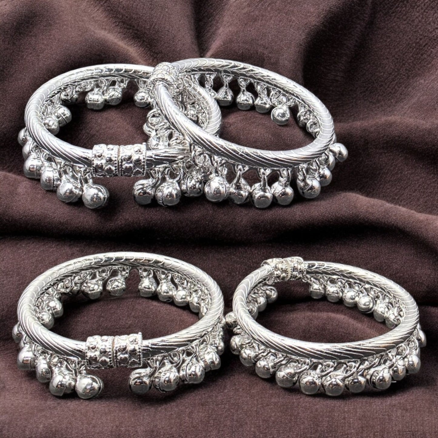 Traditional Baby Leg Kada with Ghungroos (Pair)