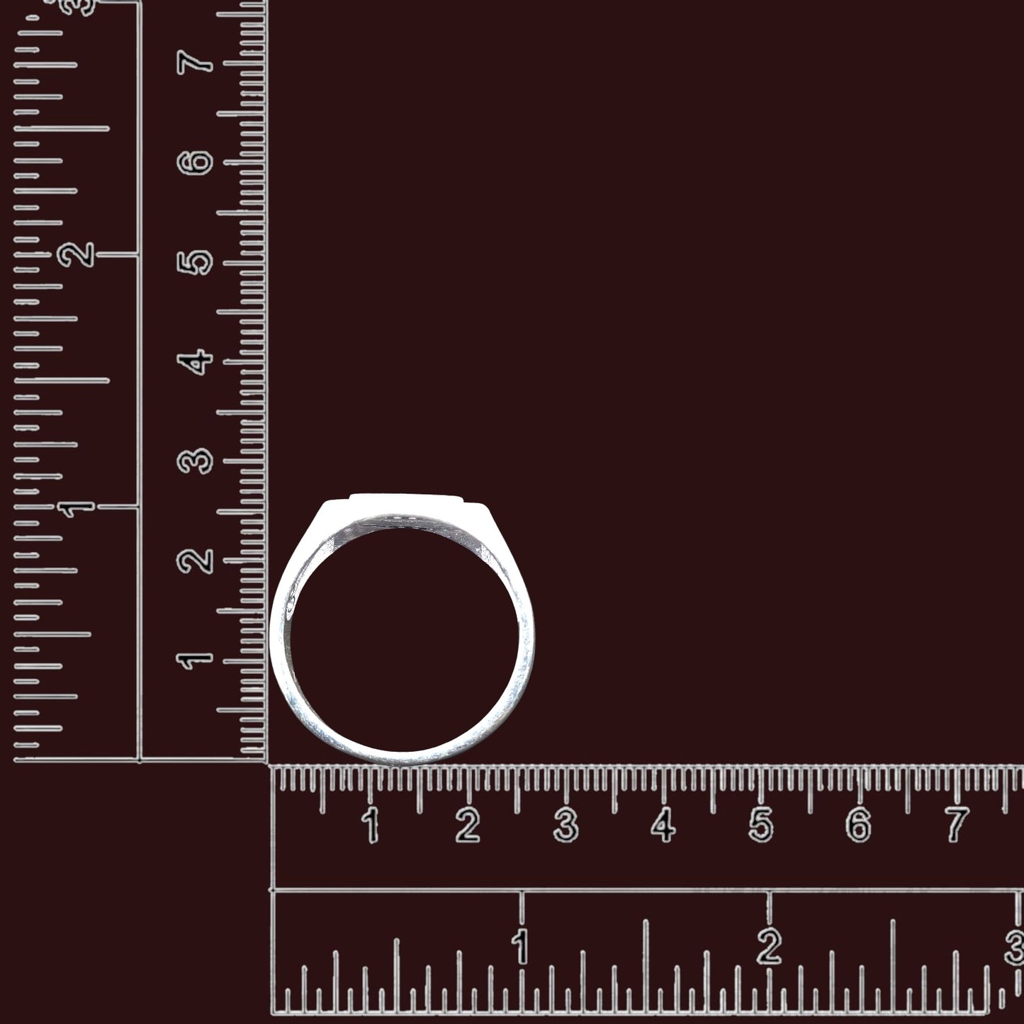 Twin Brick CZ Gents Ring