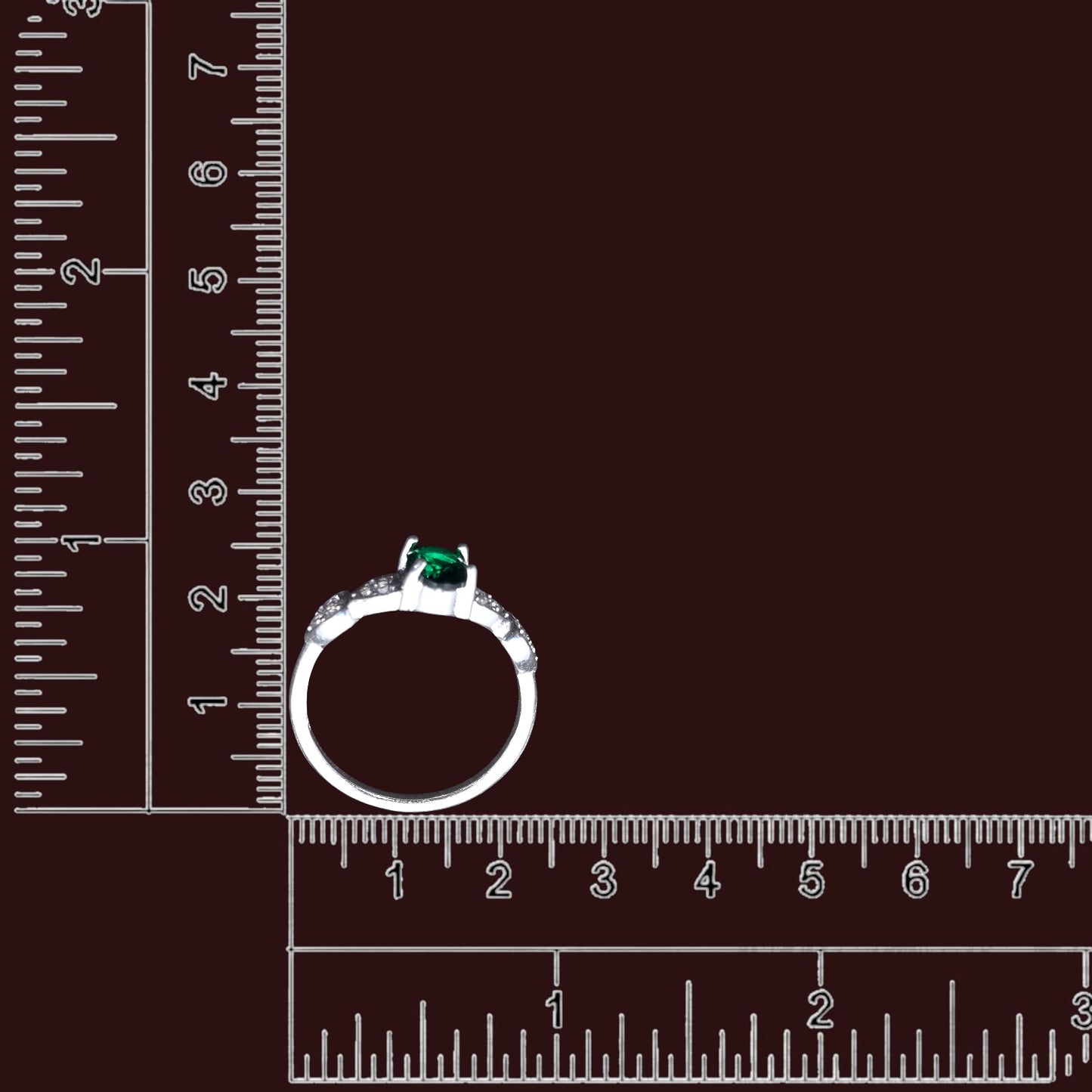 Emerald Glow  Ladies  Ring