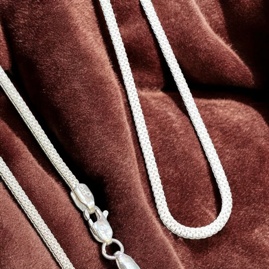 Men’s Silver Box Chain – Bold. Refined. Reliable. 24 Inches