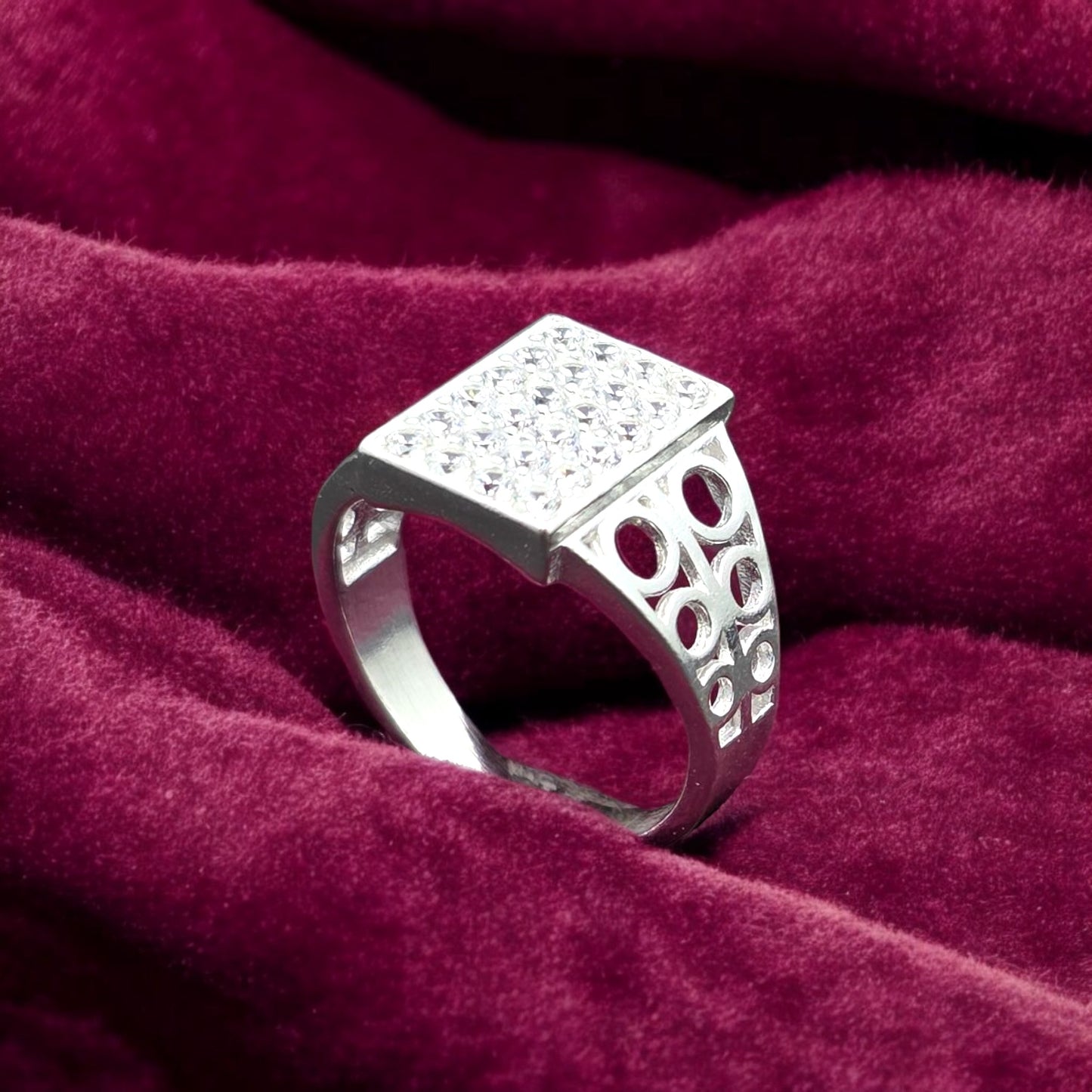 Majestic CZ Frame Gents Ring