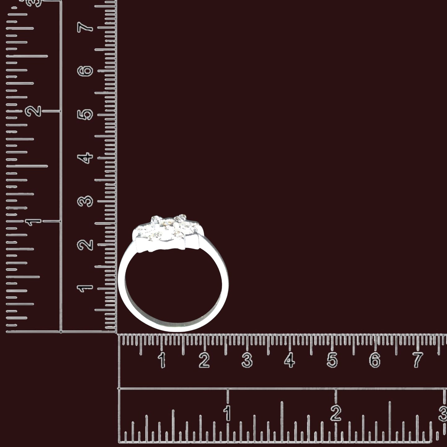 Snowflake Solitaire Ladies Ring