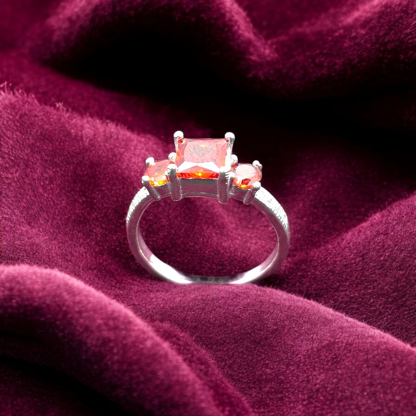 Fiery Princess Trio Ladies Ring