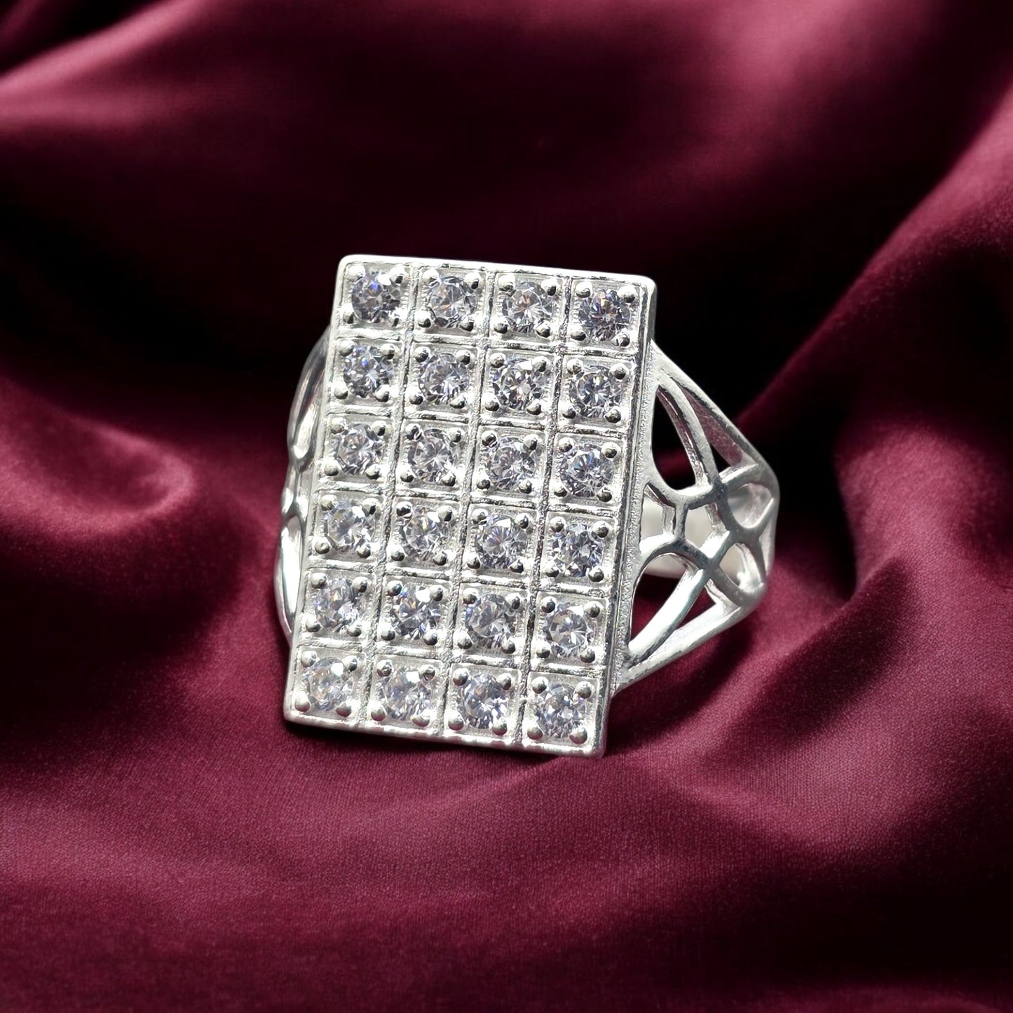 Majestic CZ Frame Gents Ring