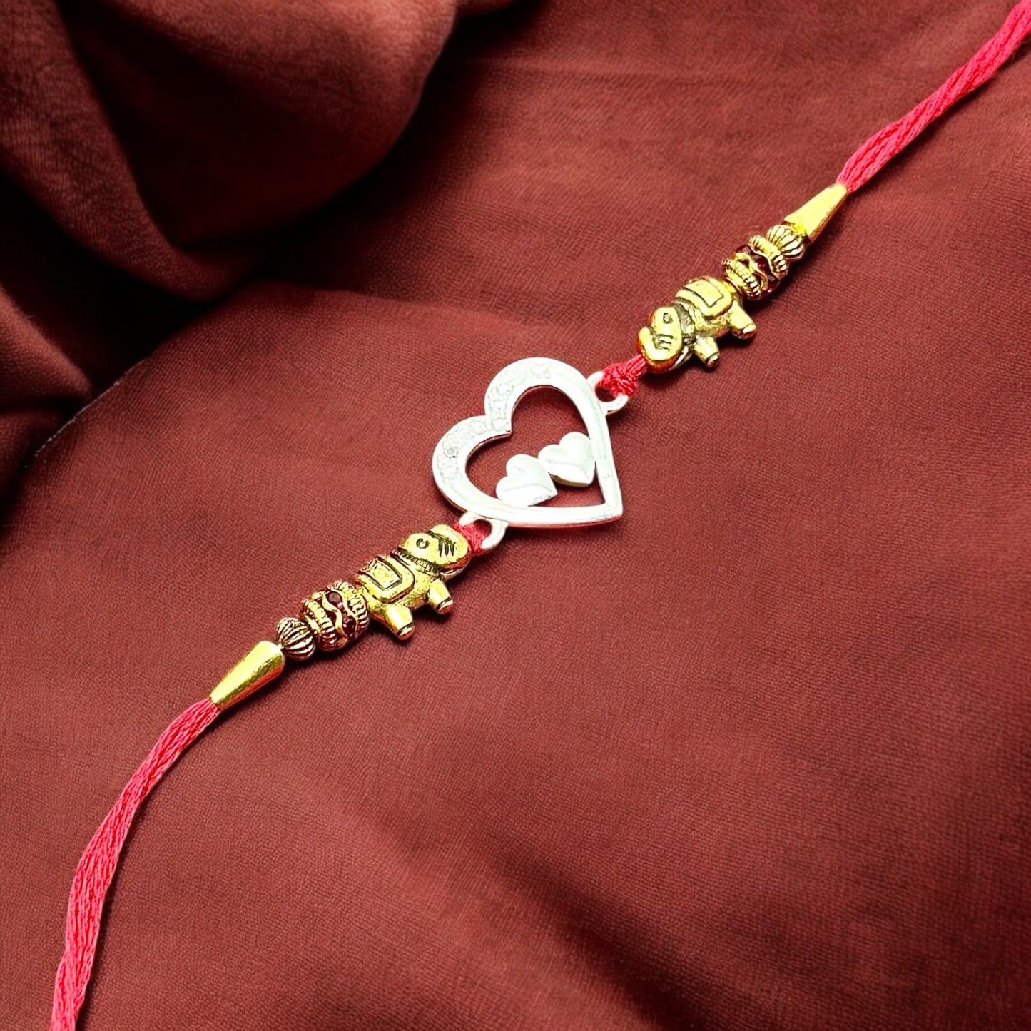 Traditional Silver Rakhi