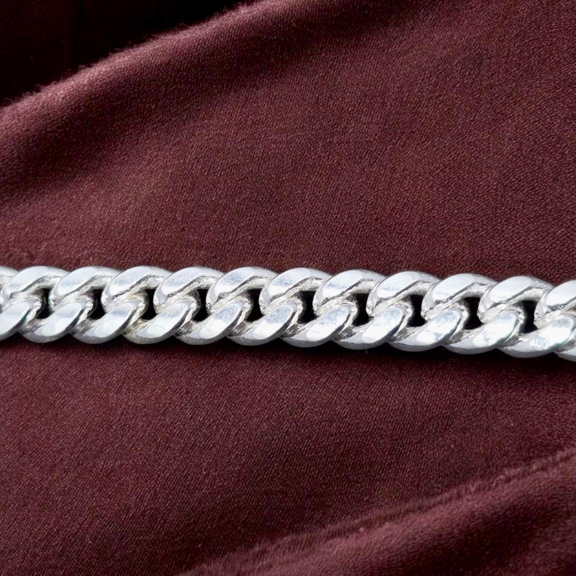 Men’s Heavy Silver Cuban Bracelet – Premium Edition