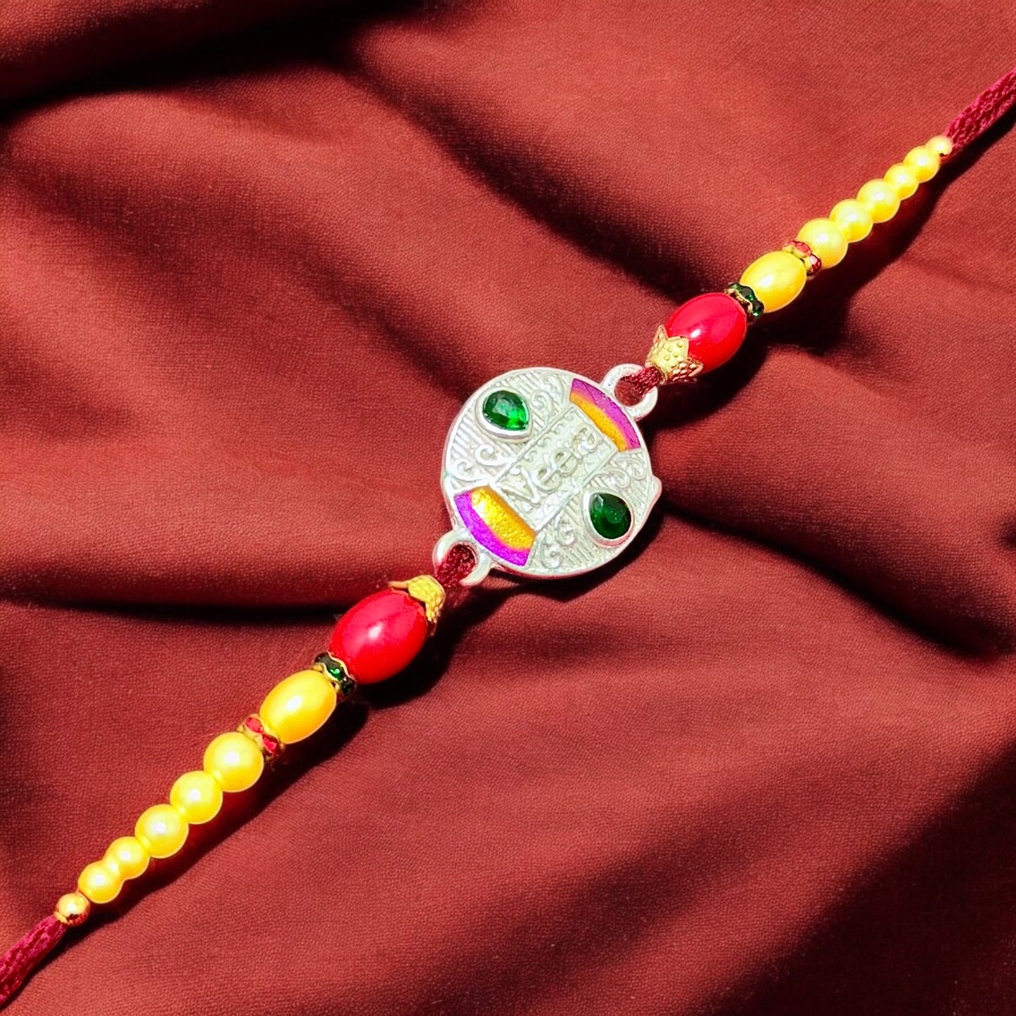 Traditional Silver Rakhi