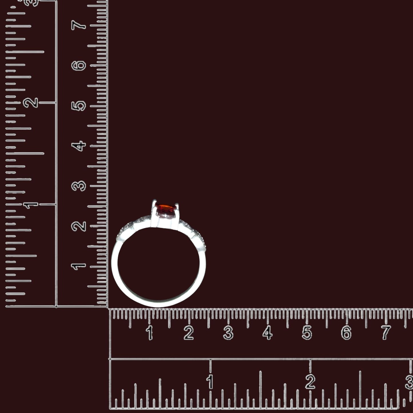 Crimson Elegance  Ladies  Ring