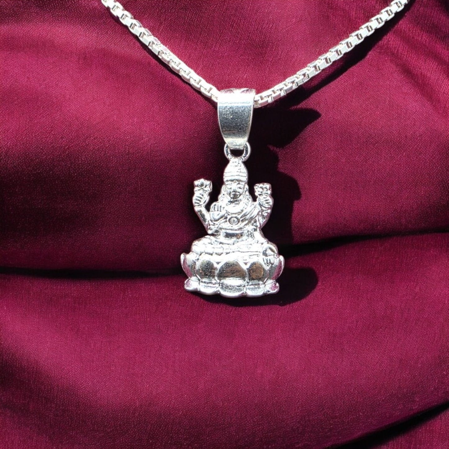 Lakshmi Devi Silver Pendant