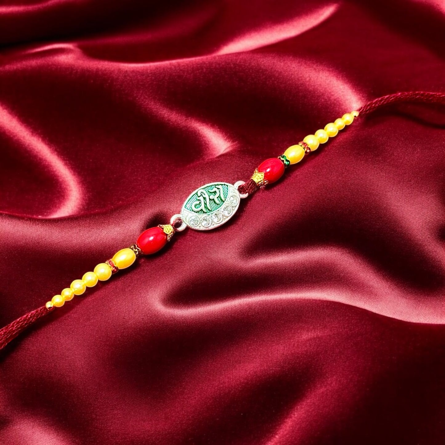 Traditional Silver Rakhi