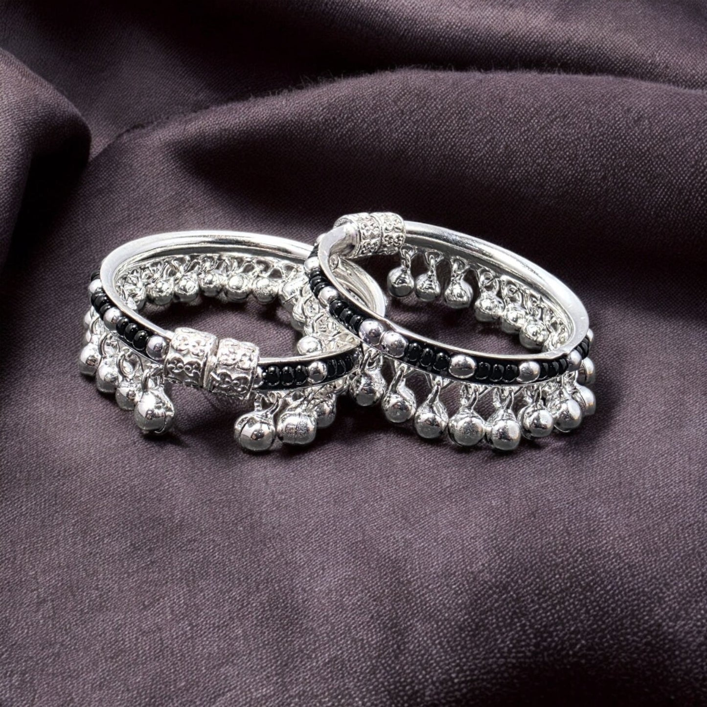 Traditional Baby Leg Kada with Ghungroos (Pair)