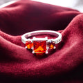 Fiery Princess Trio Ladies Ring