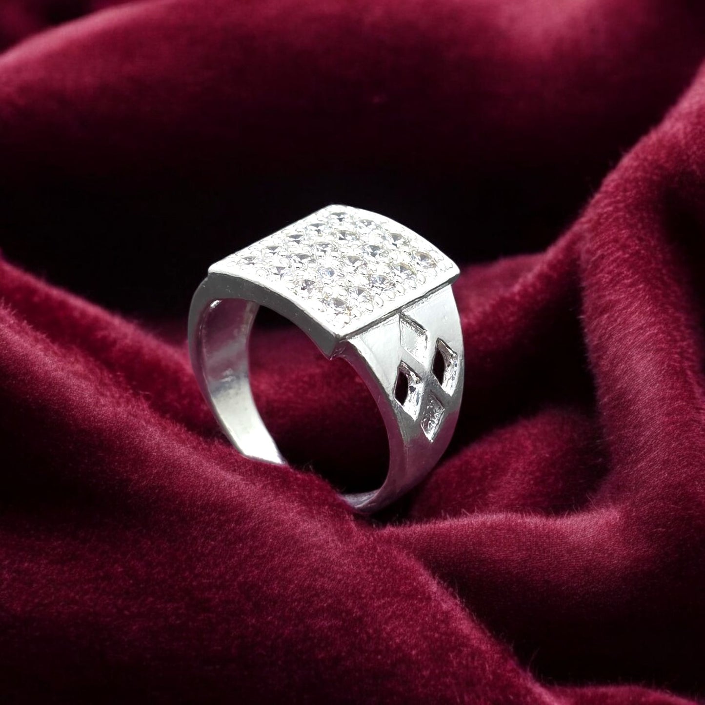 Majestic CZ Frame Gents Ring