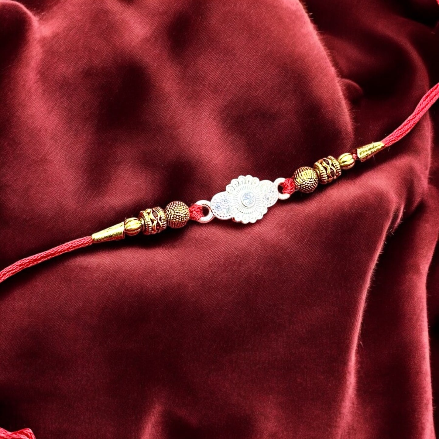 Traditional Silver Rakhi