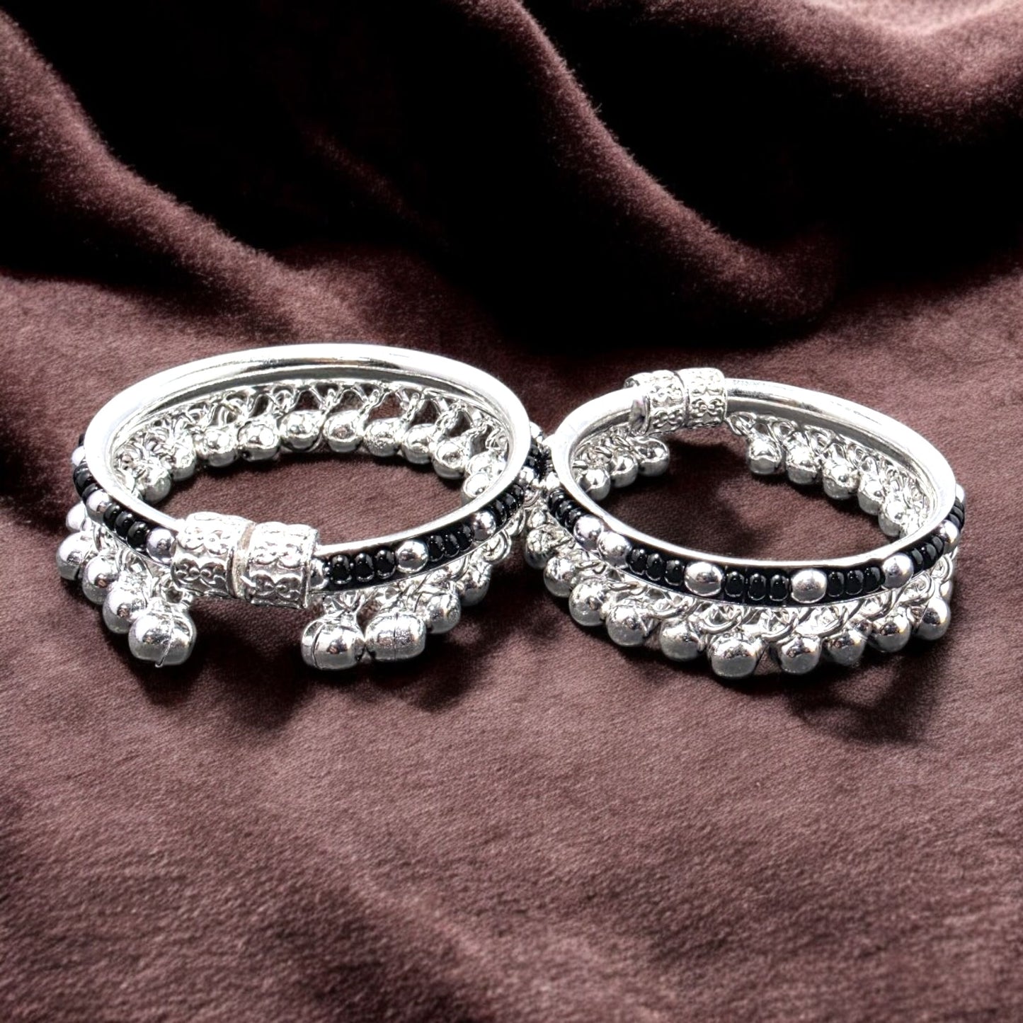 Traditional Baby Leg Kada with Ghungroos (Pair)