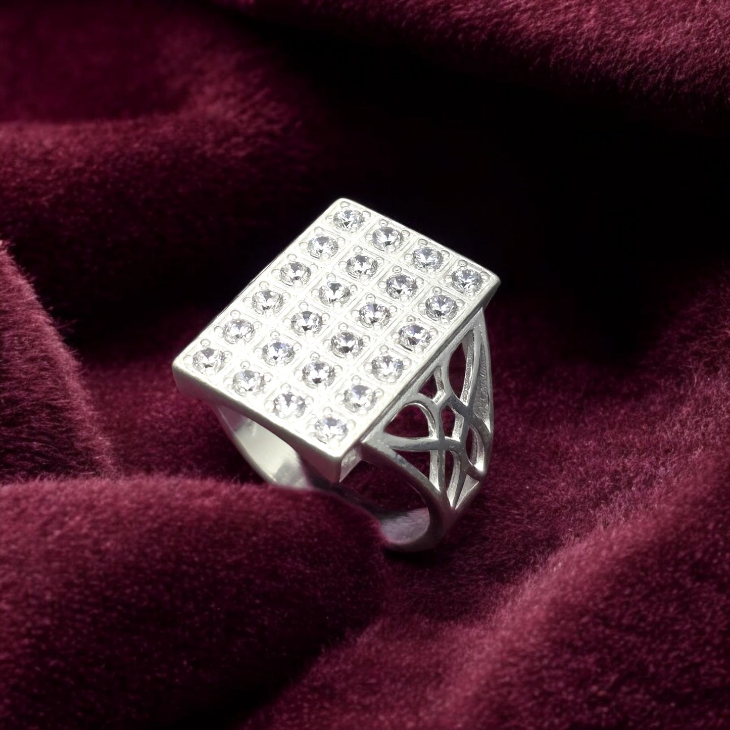 Majestic CZ Frame Gents Ring