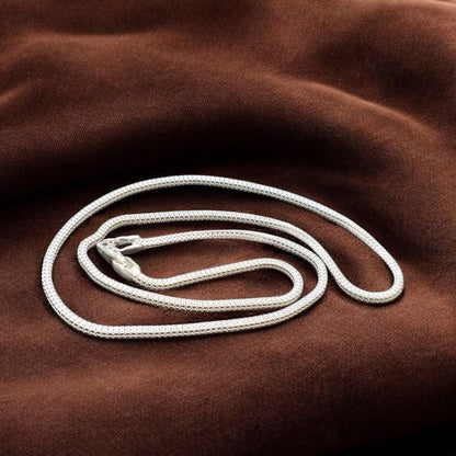 Men’s Silver Box Chain – Bold. Refined. Reliable. 24 Inches