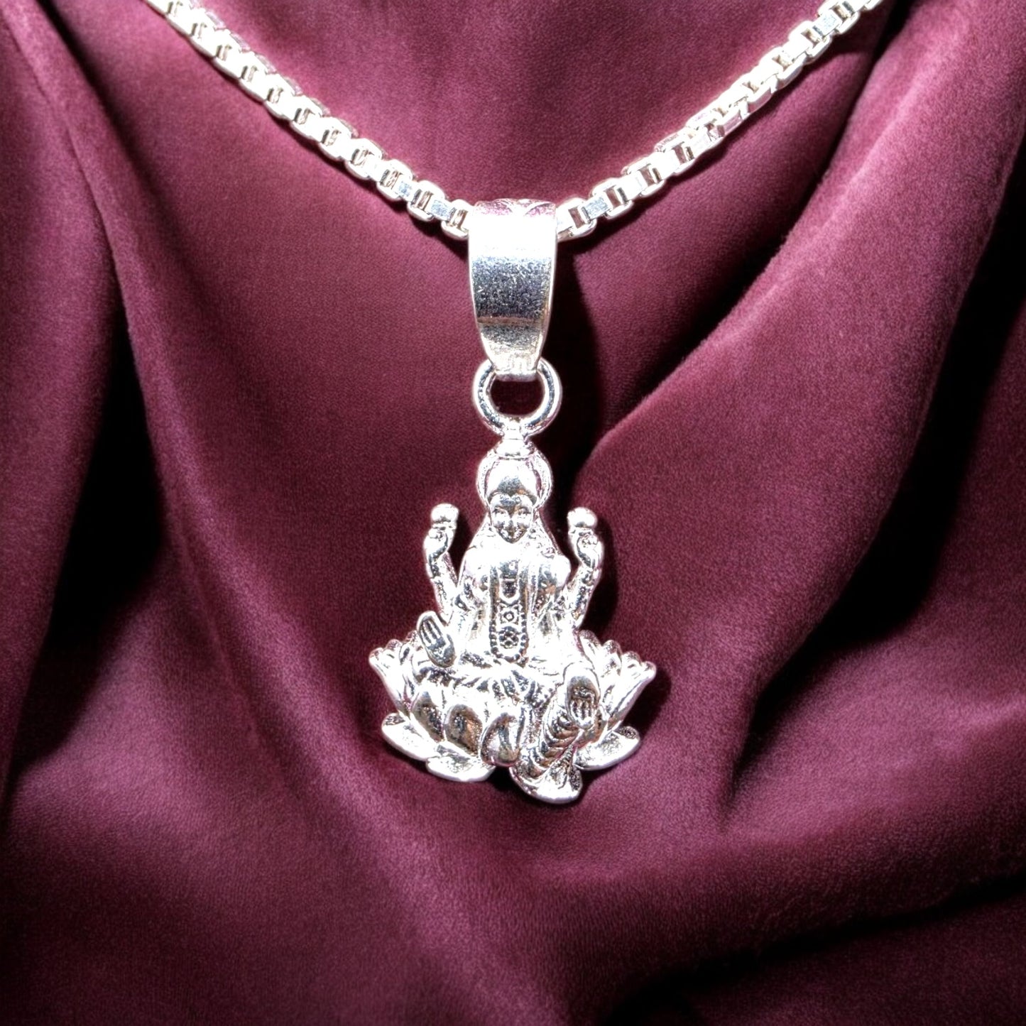 Lakshmi Devi silver Pendant