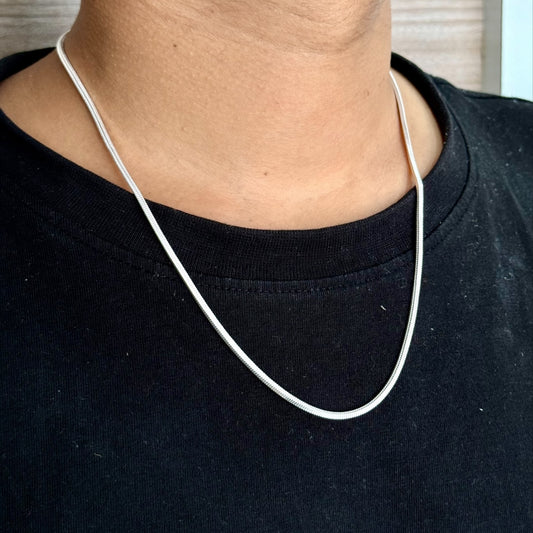Silver Serpent Chain 20 Inches