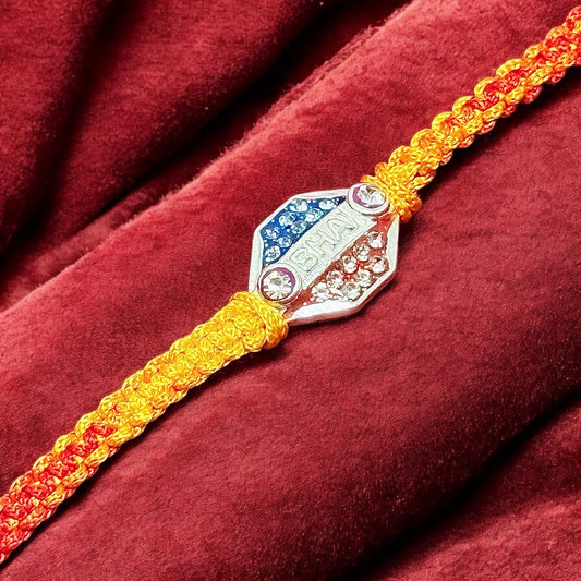 Traditional Silver Rakhi