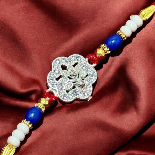 Traditional Silver Rakhi