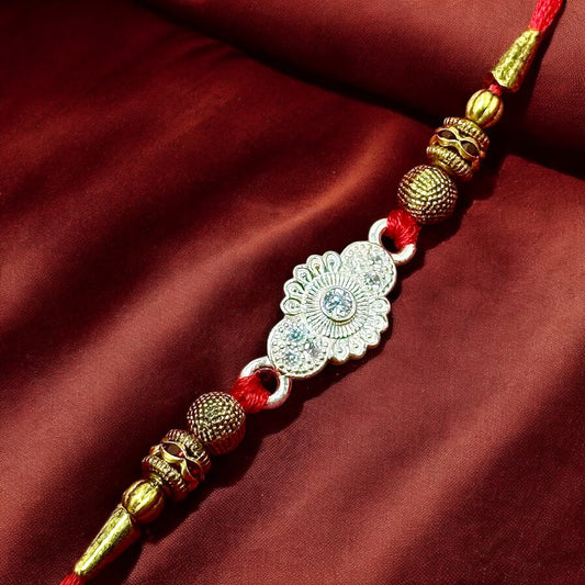 Traditional Silver Rakhi