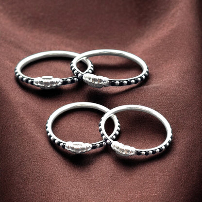 Traditional Black Beaded Baby Hand Kada  (Pair)