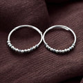 Baby Silver Beaded Kada  (Pair)