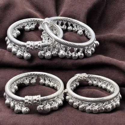 Traditional Baby Leg Kada with Ghungroos (Pair)