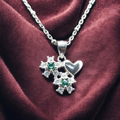 Emerald Bloom Heart Set