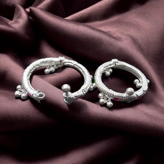 Traditional Baby Leg Kada with Ghungroos (Pair)