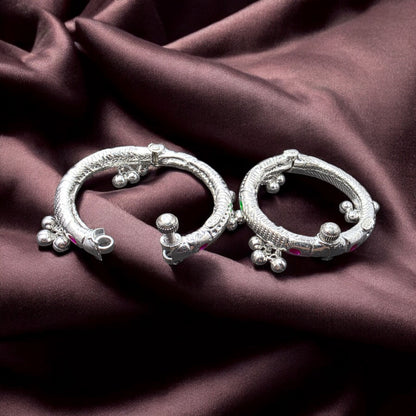 Traditional Baby Leg Kada with Ghungroos (Pair)