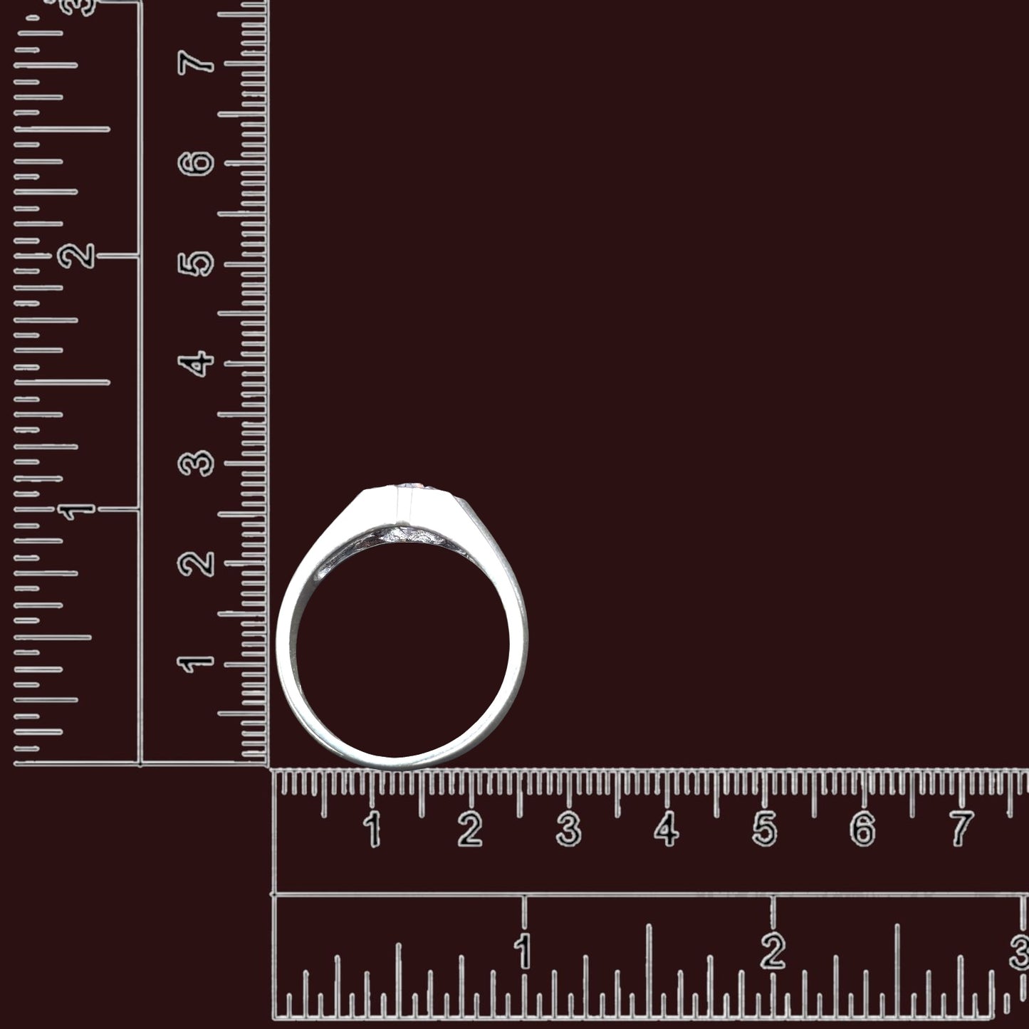 Crown Solitaire Gents Ring