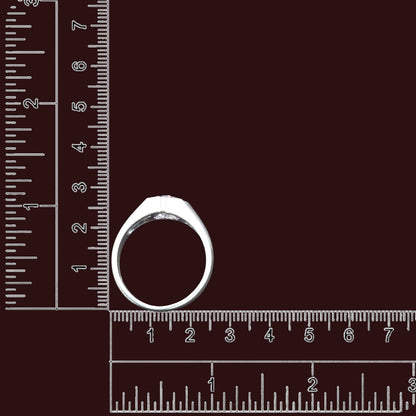 Crown Solitaire Gents Ring