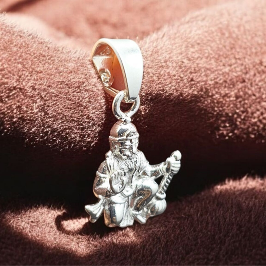 Hanuman Silver Pendant