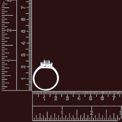 Oval White Blossom Ladies Ring