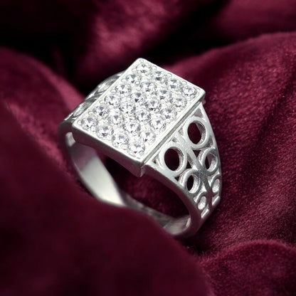 Majestic CZ Frame Gents Ring
