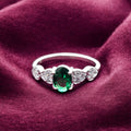 Emerald Glow  Ladies  Ring