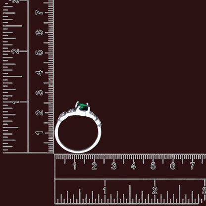 Emerald Glow  Ladies  Ring