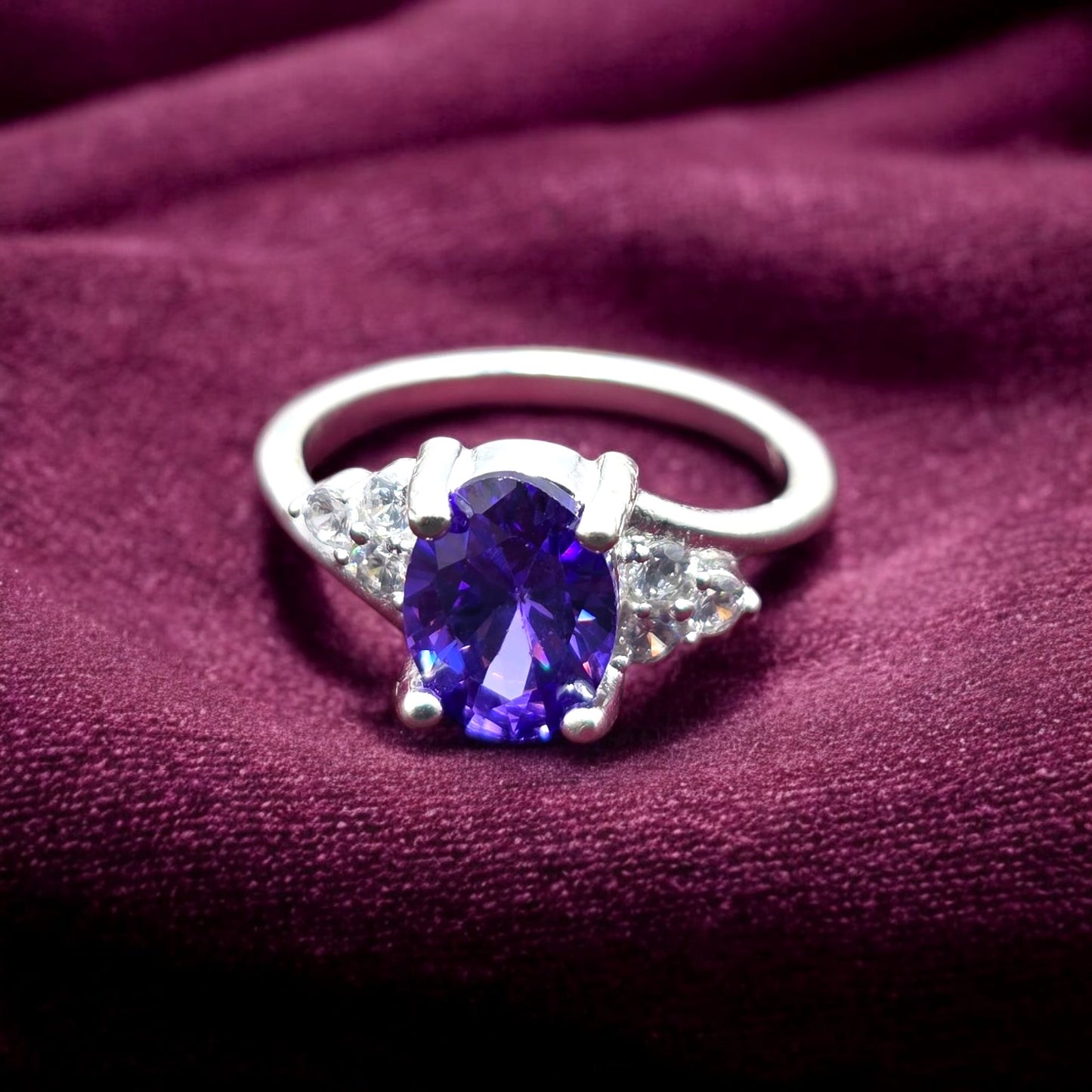 Violet Charm Ladies  Ring