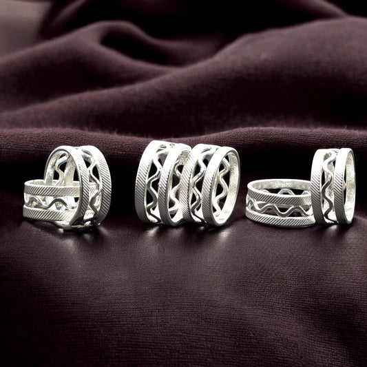 Wavy Harmony Toe Rings