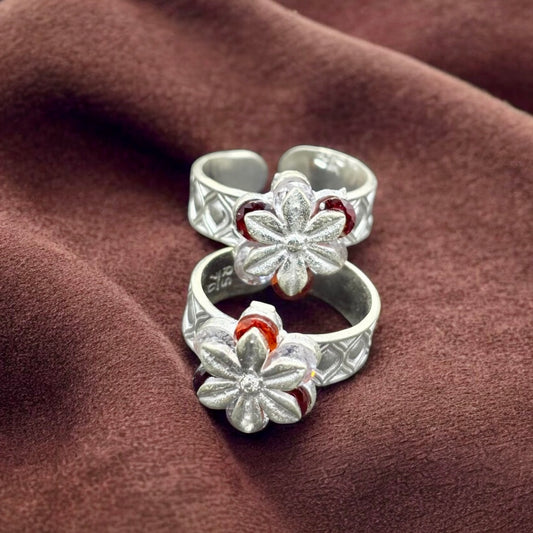 Floral Designer Toe Rings