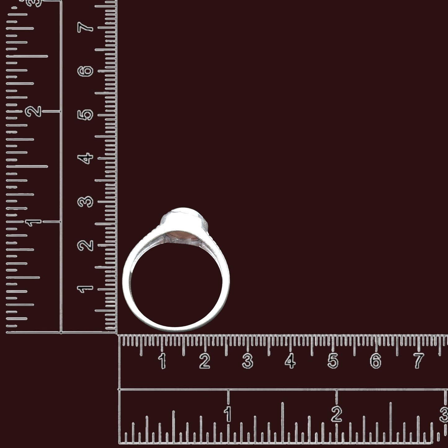 Pearl Crown Gents Ring