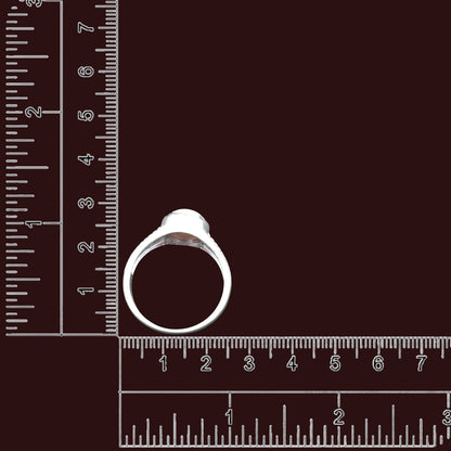 Pearl Crown Gents Ring