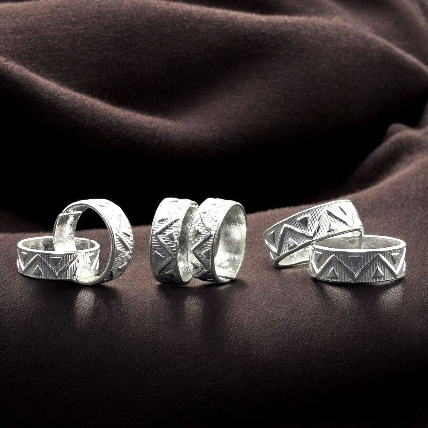 Tribal Geo Toe Rings